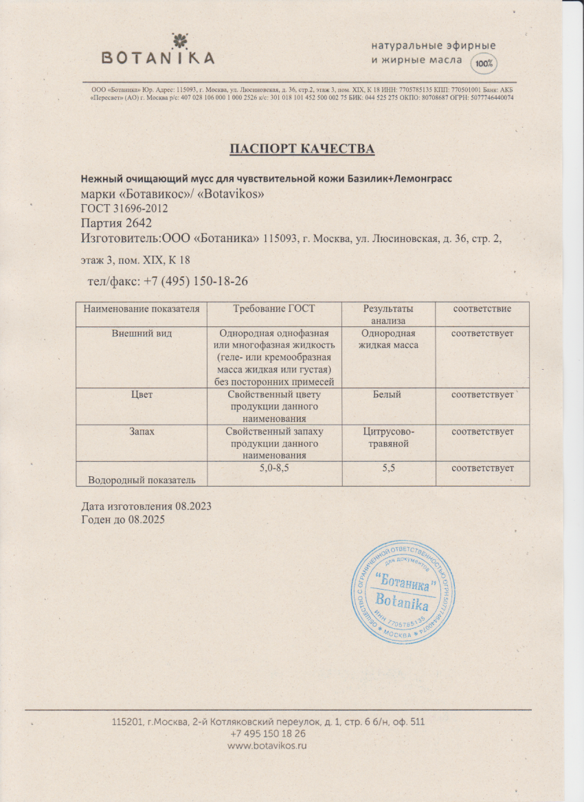 Паспорт №082023